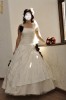 Rochie de mireasa WL din tafta ivory cu trandafiri