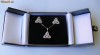 SUPERB Set Cercei + Pandantiv ornate cu 1,5CT DIAMANTE