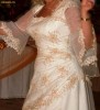 ROCHIE DE MIREASA IVORY ,ORGANZA,MODEL LITERA A ,MARIME 44-46