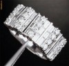 Verigheta DESIGNER aur alb 14K ornata cu 3,21 CT DIAMANTE VS