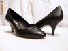 Pantofi negri ,comozi Buffalo , piele , (107-12929  BLACK) - 40% REDUCERE