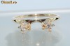 deosebit inel/verigheta aur galben14K diamante naturale 0,36CT