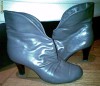 Botine dama cu toc, gri, DRAGUTE!!!