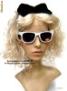 WAYFARER M ALB Ochelari De Soare Rame ALBE gen ray ban 2140 stil retro vintage chic 80s fashion party mare concediu festival rock punk hip hop rap