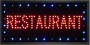 afisaj cu led -uri restaurant