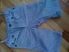 Pantaloni jeans catifea raiata, calitate deosebita Crazy8 Gymboree SUA 3-6 luni pt toamna, talie ajustabila
