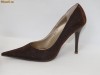 DEOSEBITI ! Pantofi de gala maro  , toc inalt , lurex - (Belle Woman 169-1 brown)  REDUCERE EXCEPTIONALA DE PRET