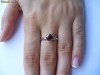 Inel logodna aur alb 14K cu BRILIANT solitaire roz de 1.2 CARATE cu certificat