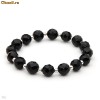 Superba bratara din argint cu pietre naturale Onyx negru, foarte eleganta
