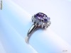 inel aur cu Amethyst si Diamante