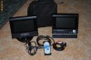 DVD PLAYER PORTABIL CU 2 DOUA ECRANE MONITOARE TELECOMANDA