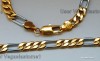 lantisor BARBAT inox gold plated 18kt  reducere pv 79 pn 70