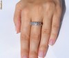 Inel designer aur 14K, 3.4g, montura unicat cu 5 BRILIANTE 1/3ct