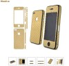 Sticker gold iPhone 4 fibra carbon BLACK Full Body Carbon Fiber gold
