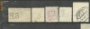 1834* CEHOSLOVACIA, 5 timbre VECHI PERFORATE