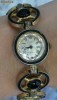 Ceas dama PILGRIM, mecanic, vechi, bratara metal cu pietre, original - DE COLECTIE