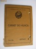 CARNET DE MUNCA R.P.R.DIN 1953