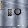 SO001 Cercei negri de Inox