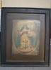 Icoana veche (litografie) - Fecioara Maria cu Pruncul - anii 1900
