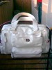 Geanta, poseta alba sport DAVID JONES, piele ecologica lacuita, reducere 50%, NOUA
