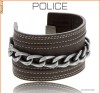 =Bratara inox/piele POLICE PJ 22277BLC/02 RIOT-Originala-Sigilata-119e-la cutie-Germania=
