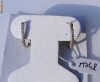 Cercei aur 10K, 1.8g, model HOOP potcoava ornati cu 16 BRILIANTE !!