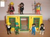 playmobil soldati cowboys si indieni , casa western 1/32 setul 3