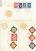 RFL Romania RPR 1961 set 3 plicuri FDC Medalii Olimpice - seria dantelata