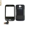 Carcasa fata cu Touchscreen sticla geam digitizer si capac baterie spate HTC Buzz, Wildfire fara circuit integrat pe banda Originala