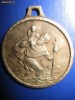 Medalion- Dreptul Iosif cu Pruncul Iisus, probabil fuga in Egipt, cca 3.5 cm