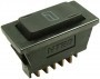 intrerupator auto - actionare geam - cu LED verde 0661