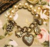 Bratara vintage retro, bronz + Cercei CADOU