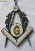 Masonerie - Insemn Masonic Argint