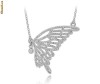 Colier Silver Butterfly Swarovski