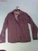 Camasa Casual Barbati Neagra/Albastru Foarte Inchis cu Dungi Albe si Gri Verticale Marimea M (39/40) SOUTHERN MENSWEAR