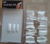 tipsuri french cu smile, 100 buc, unghii false, manichiura frech, varfuri  french, oje french, lipici tipsuri, pile unghii, modele unghii