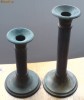 Pereche sfesnic din bronz, patina