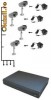 SISTEM SUPRAVEGHERE CU DVR 4 CANALE LAN / H.264 SI 4 CAMERE EXTERIOR CU INFRAROSU