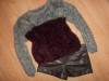 Pulover dama super pufos, moale si dragalas in doua culori gen Bershka - one size NUMAI 40RON