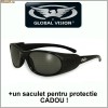 Ochelari de soare Bond, tratati anti-aburire, produsi de Global Vision - SUA ; Cadou : un saculet pentru protectie !