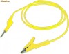 Cablu tester, borna tata-clema crocodil-culoare galbena -8288 Cablu tester, borna tata-clema crocodil-culoare galbena -8288