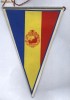 FANION FOTBAL -STEMA RSR ,CAMP. EUROPEAN DE FOTBAL \ROMANIA AUSTRIA -1986