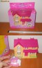 casuta Dream house, cu mobilier si papusica mica, miniaturi, noua