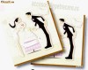Set de 20 servetele 33x33cm WEDDING