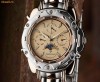 CEAS de LUX  Yves Camani , de dama , placat cu aur Rose Gold , calendar complet , fazele lunii