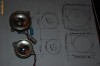 Difuzoare pentru frecvente inalte (tweetere) si pentru frecvente medii, cu membrana metalica, argintii Difuzoare pentru frecvente inalte (tweetere) si pentru frecvente medii, cu membrana metalica, argintii