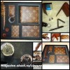 SET / TRUSA BARBATI firma LOUIS VUITTON MONOGRAM: BUTONI CAMASA, PORTOFEL, PIX, PORT-CHEI, PORT VIZIT CARD, PORT BANCNOTE