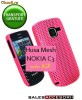 HUSA PERFORATA PINK ROZ AIR MESH NOKIA C3 - TRANSPORT GRATUIT