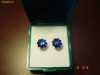 Cercei argint, studd-on, cu cristale swarovski margaritas