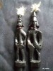 Cutite scrisori, din lemn de abanos, sculptate manual, vechi, anii '60, Austria - El si ea